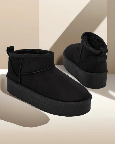 Royalfashion Bottes de neige courtes pour femmes Komano