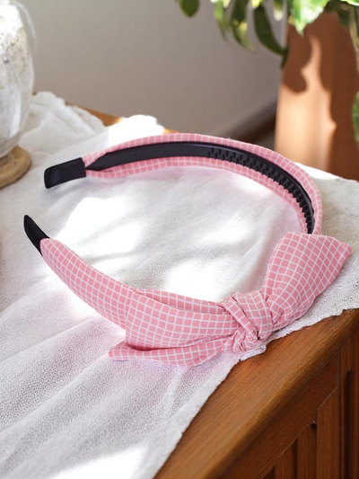 Royalfashion Bandeau à cheveux avec nœud vichy Gosia