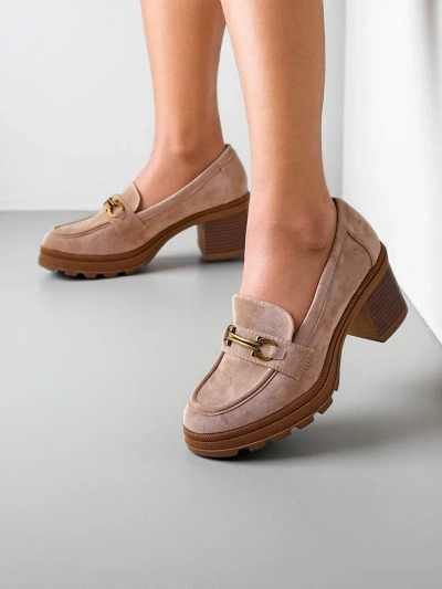 Royalfashion Mocassins à talons pour femmes Tollinge