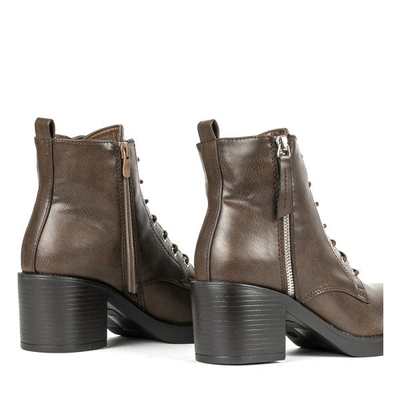 Bottines marron sur un montant supérieur Fanilla - Footwear