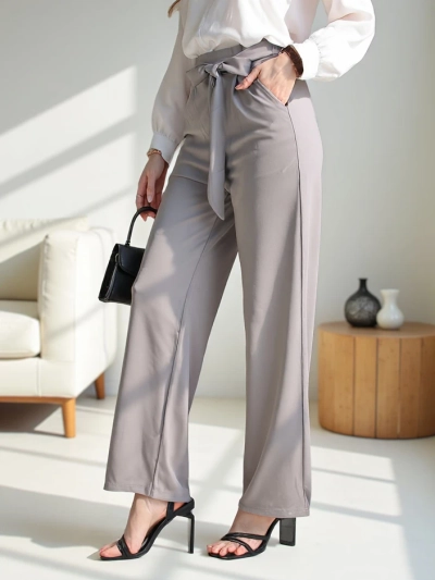 Pantalons larges pour femmes Royalfashion avec ceinture