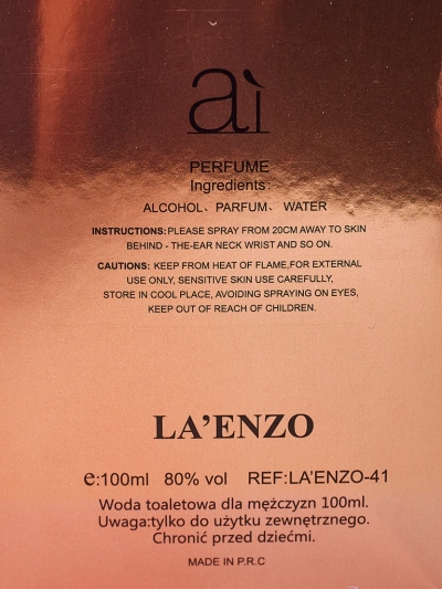 Eau de parfum inspirée pour femme Ai La'Enzo