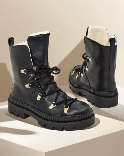 Bottes de neige à lacets pour femmes Royalfashion Lorii