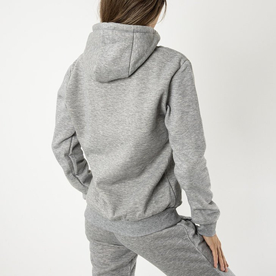 Sweat à capuche isolé gris pour femmes - Vêtements