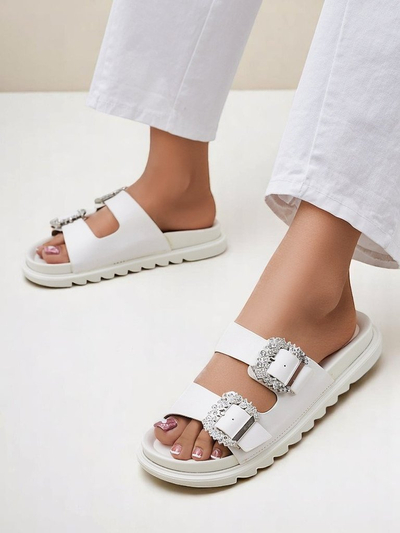 Royalfashion mules pour femmes à boucles Mrs Aurora