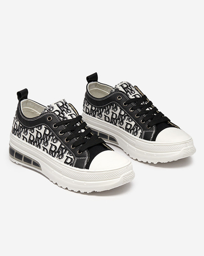 Sneakers Livia en Noir et Blanc avec Plateforme