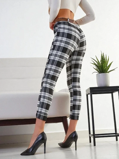 Royalfashion Pantalon en tissu pour femme