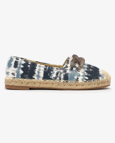 Royalfashion Espadrilles noires pour femme avec imprimé Serffio