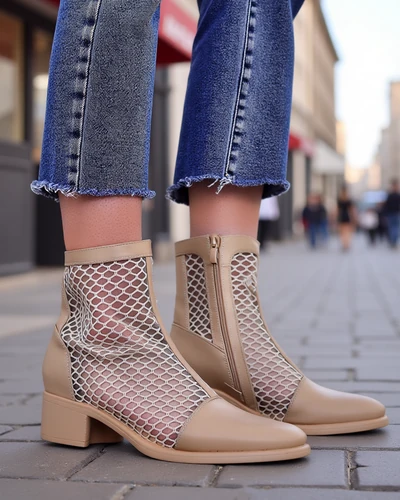 Royalfashion Bottines Femme à Talon Bas Rowices