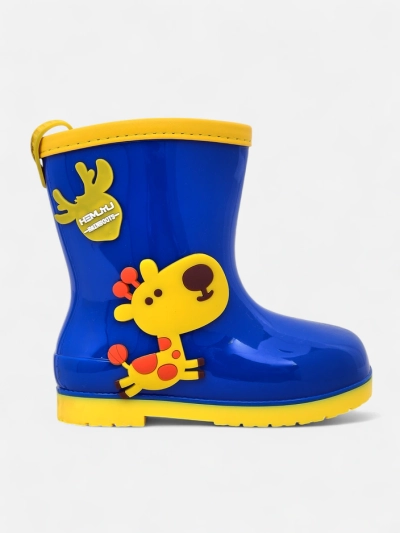 Bottes en caoutchouc Royalfashion pour enfants avec des patchs Good Time