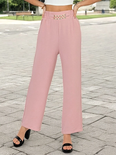 Royalfashion Pantalon large pour femme