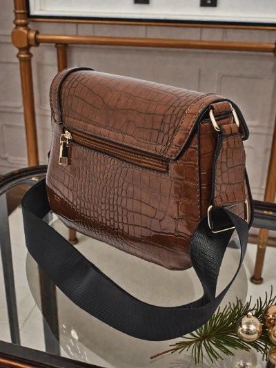 Sac à Main pour Femmes Aurora Marron Foncé Cuir Élégant