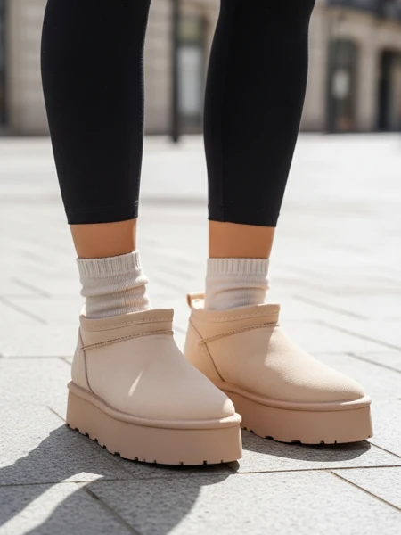 Royalfashion Bottes courtes pour femmes a'la bottes de neige Ozozi