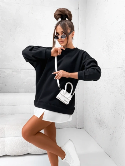 Sweat-shirt en coton pour femmes Royalfashion avec bas détachable