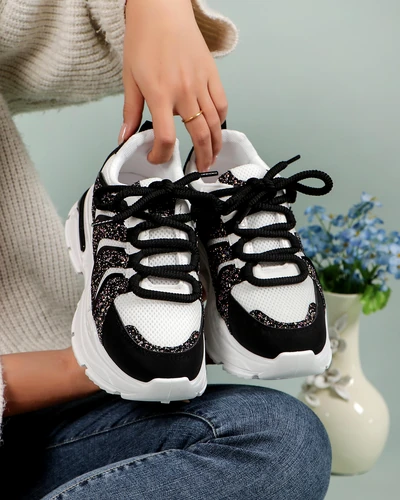 Royalfashion Baskets Sportives à Plateforme pour Femmes Angello