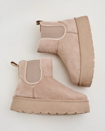 Royalfashion Bottes courtes Nomas a'la bottes de neige pour femmes