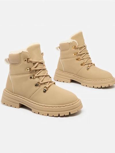 Royalfashion Trappeurs Develier beige pour femme