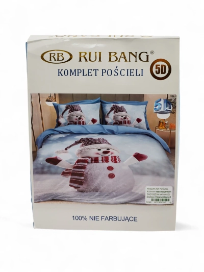 Royalfashion Linge de lit de Noël 160x200 ensemble 3 pièces