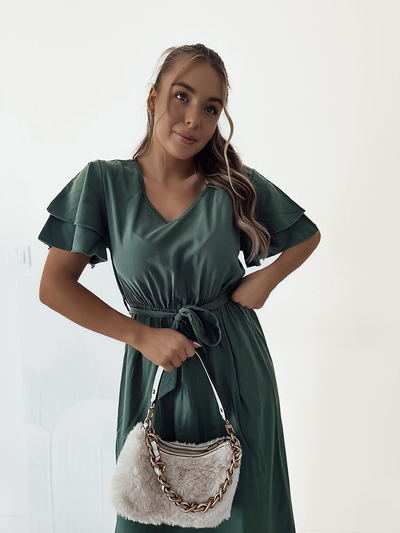 Royalfashion Robe midi simple pour femme