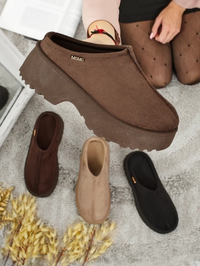 Bottes courtes style bottes de neige pour femmes avec fourrure Calindra