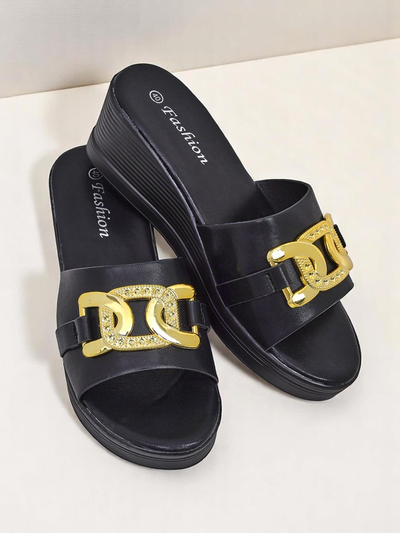 Sandales compensées Royalfashion pour femmes Nolia