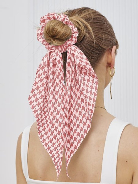 Royalfashion Élastique à cheveux avec ruban à carreaux Kratella