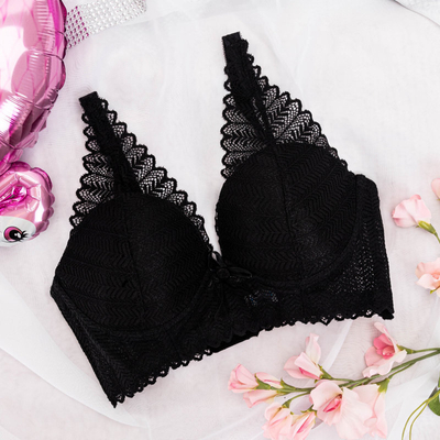 Black Women's Lace Bra - Underwear