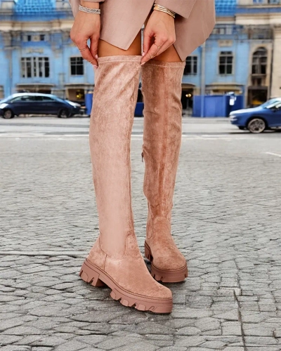 Bottes plates jusqu'au genou pour femmes Royalfashion Vianas