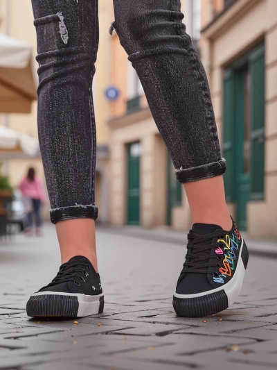 Baskets Royalfashion pour femmes avec impression Sercess