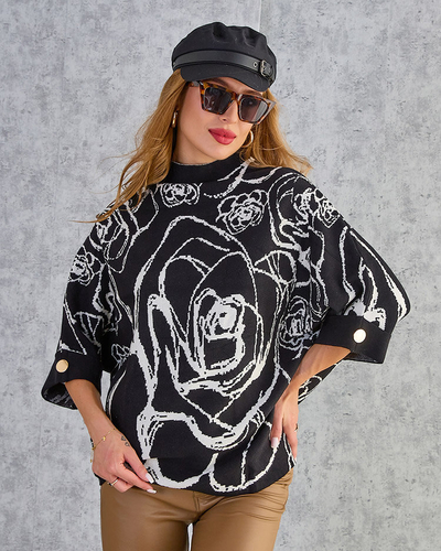 Royalfashion Pull à imprimé fin pour femme