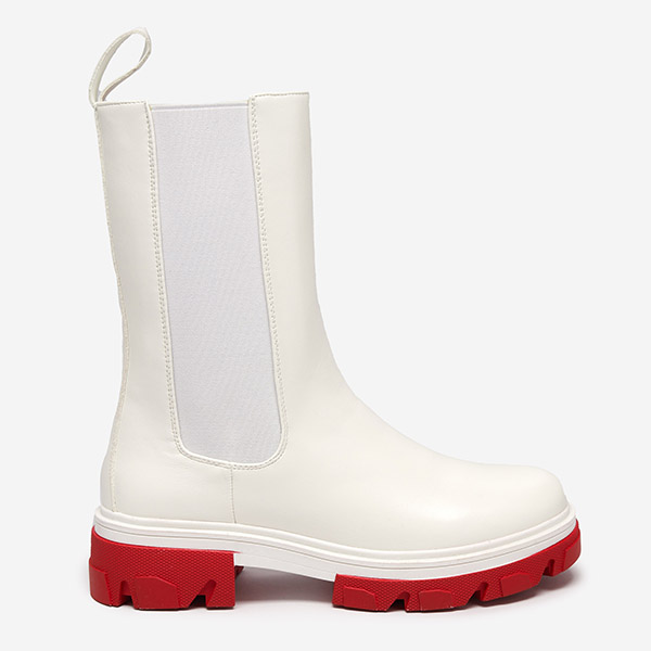 OUTLET Bottes hautes pour femmes blanches Orvima - Footwear