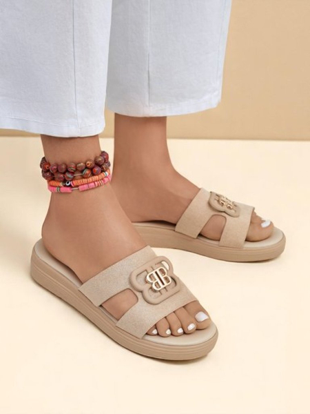 Royalfashion Claquettes plates ChicStep pour femmes