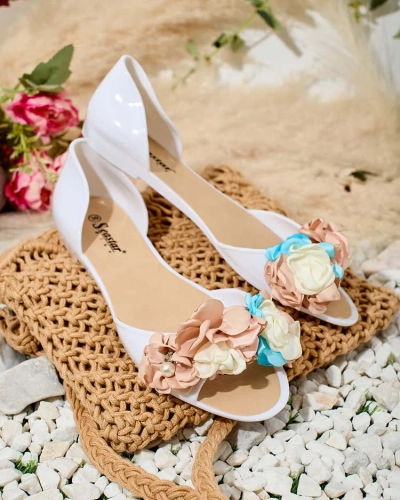 Royalfashion Ballerines en caoutchouc avec fleur Koddies