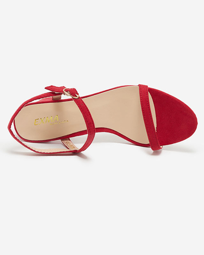 Sandales rouges Usopi pour femmes sur poteau - Chaussures
