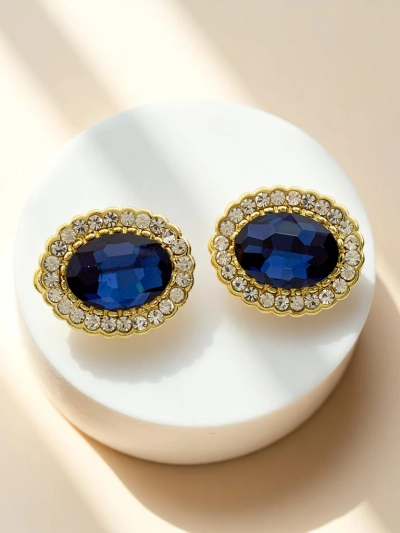 Royalfashion Boucles d’oreilles à clip pour femme avec cristal et zircon cubique