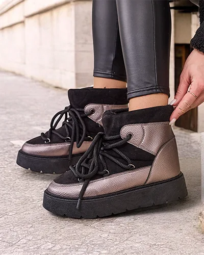 Bottes de neige à lacets pour femmes Royalfashion Iniuc