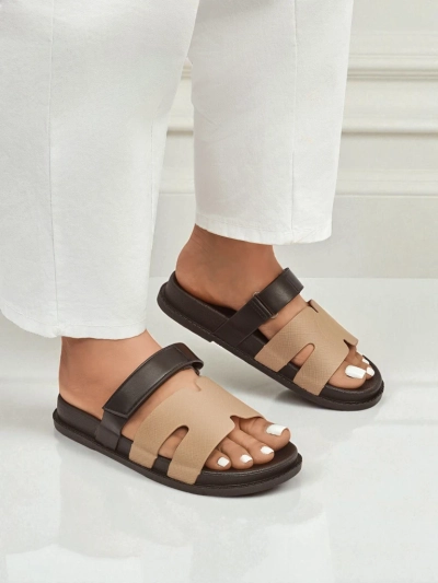 Royalfashion Sandales en éco-cuir pour femmes FlexiComfi