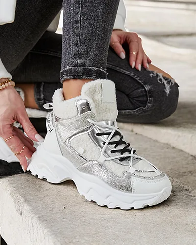 Chaussures de sport pour femmes Royalfashion avec doublure chaude Pieco