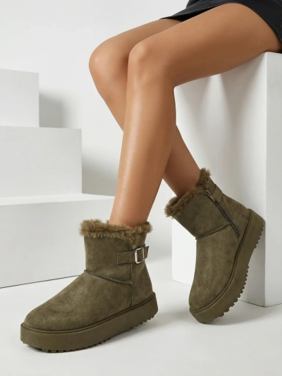 Royalfashion Bottes courtes de style bottes de neige pour femmes Aurelia Classico