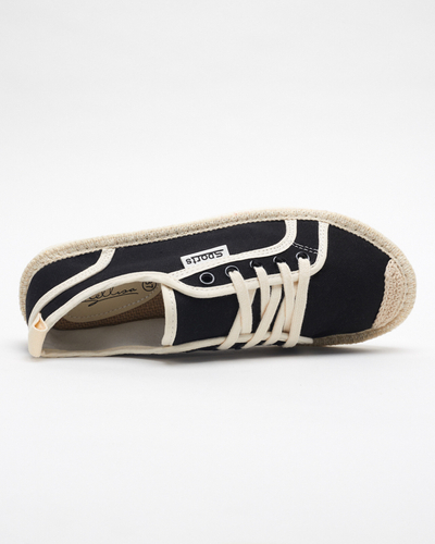 Baskets pour femmes tissées Mokida noires - Chaussures