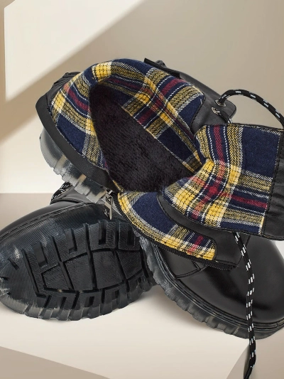 Royalfashion Bottines pour femmes en cuir éco-travail Fewor