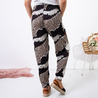 Pantalon femme imprimé panthère GRANDE TAILLE - Vêtements