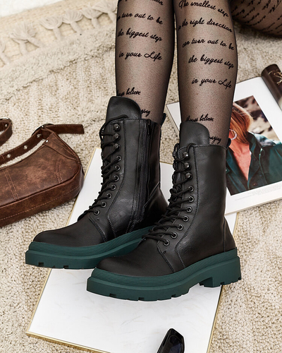 Royalfashion Bottes bagger pour femmes en cuir écologique Vederme