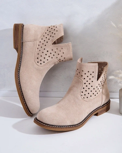 Royalfashion Bottes Rito pour femme marron clair