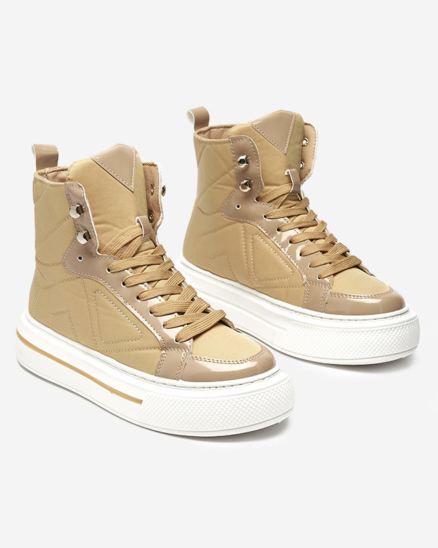 OUTLET Baskets de sport femme kaki Asmako- Footwear