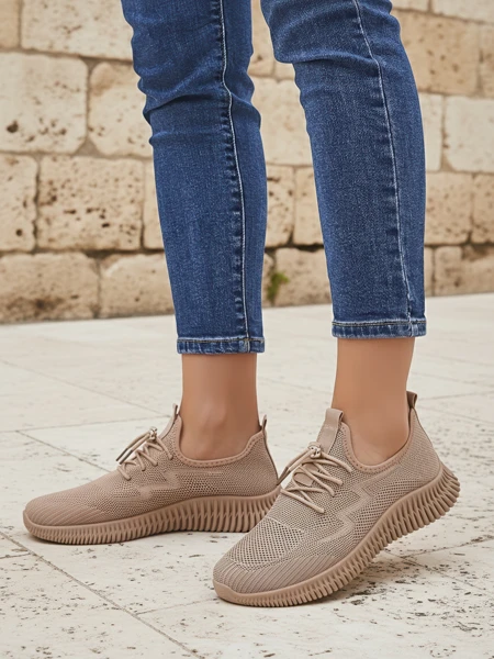 Royalfashion Chaussures de sport sans lacets en tissu pour femmes Royaletta