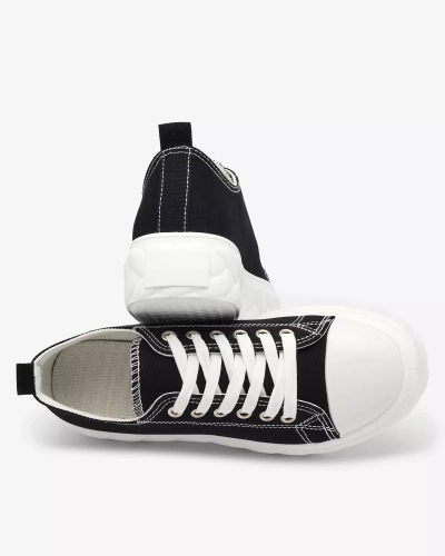 Royalfashion Baskets compensées pour femme noir Merija