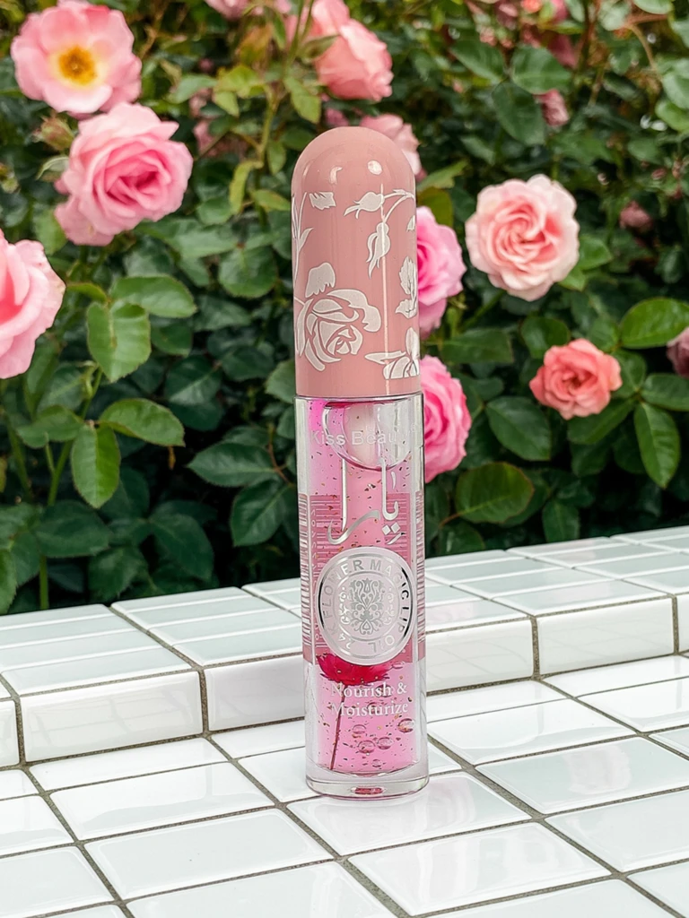 Gloss à lèvres pailleté changeant de couleur