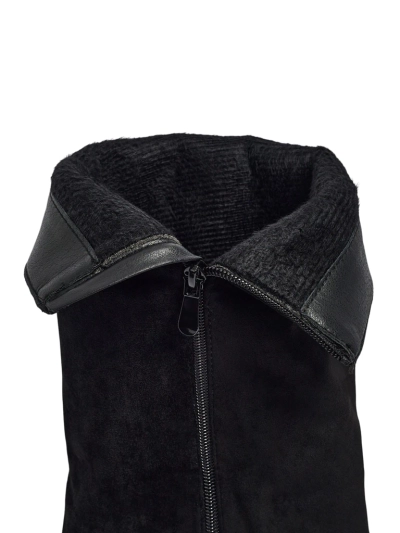 Damskie kozaki eko zamszowe z cholewką Ismara