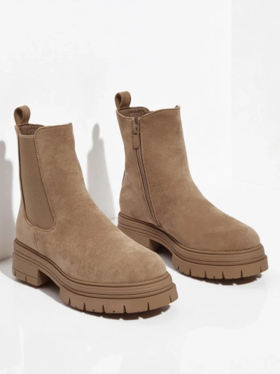 Bottines Chelsea pour femmes en éco-daim Lunvor